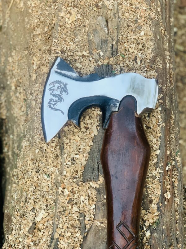 Handcarved Fenrir-Style Axe