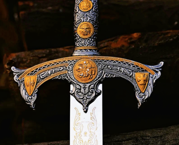Handmade Templar Knights Sacred Holy Longsword – A Medieval Masterpiece with Ornate Craftsmanship - Image 4